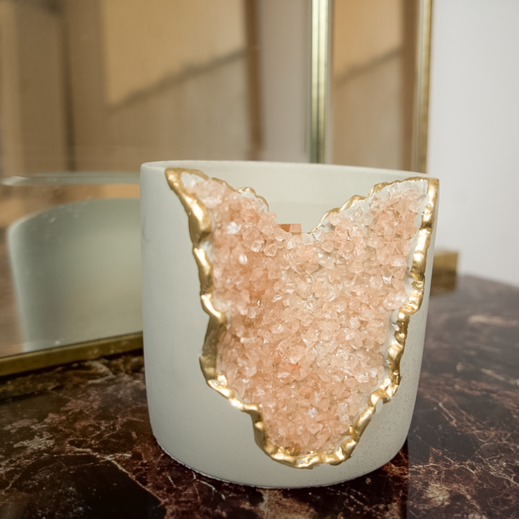 The Crystal Candle - Rose & Bergamot