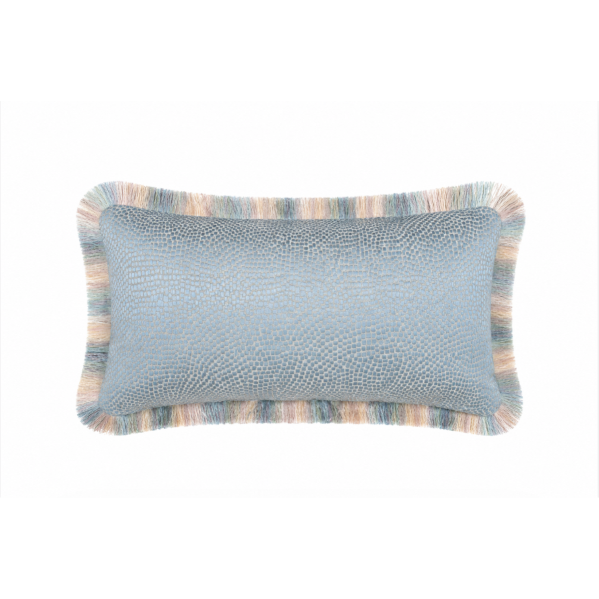 Misty Ombre fringe cushion