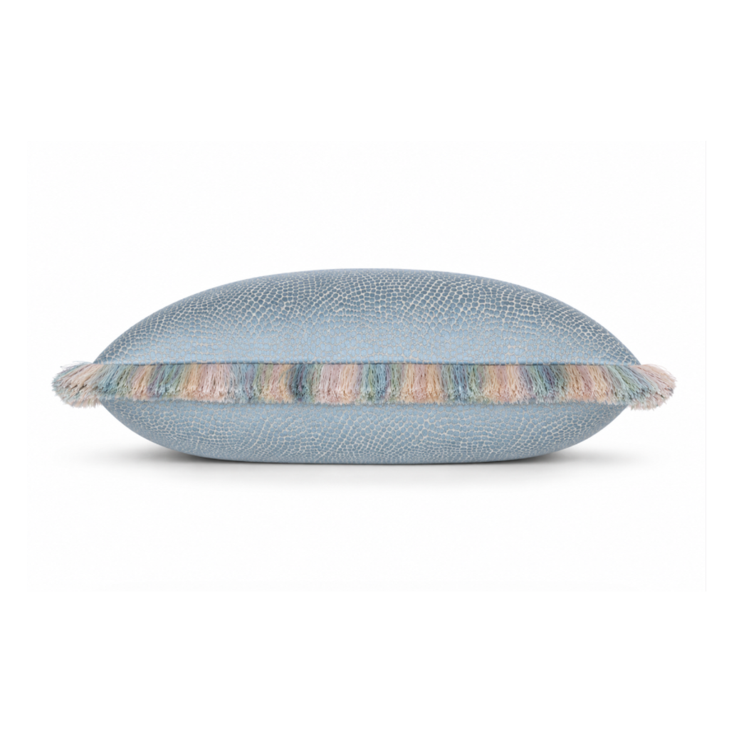 Misty Ombre fringe cushion