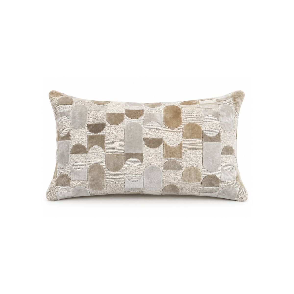 Arlo Neutral Velvet Cushion