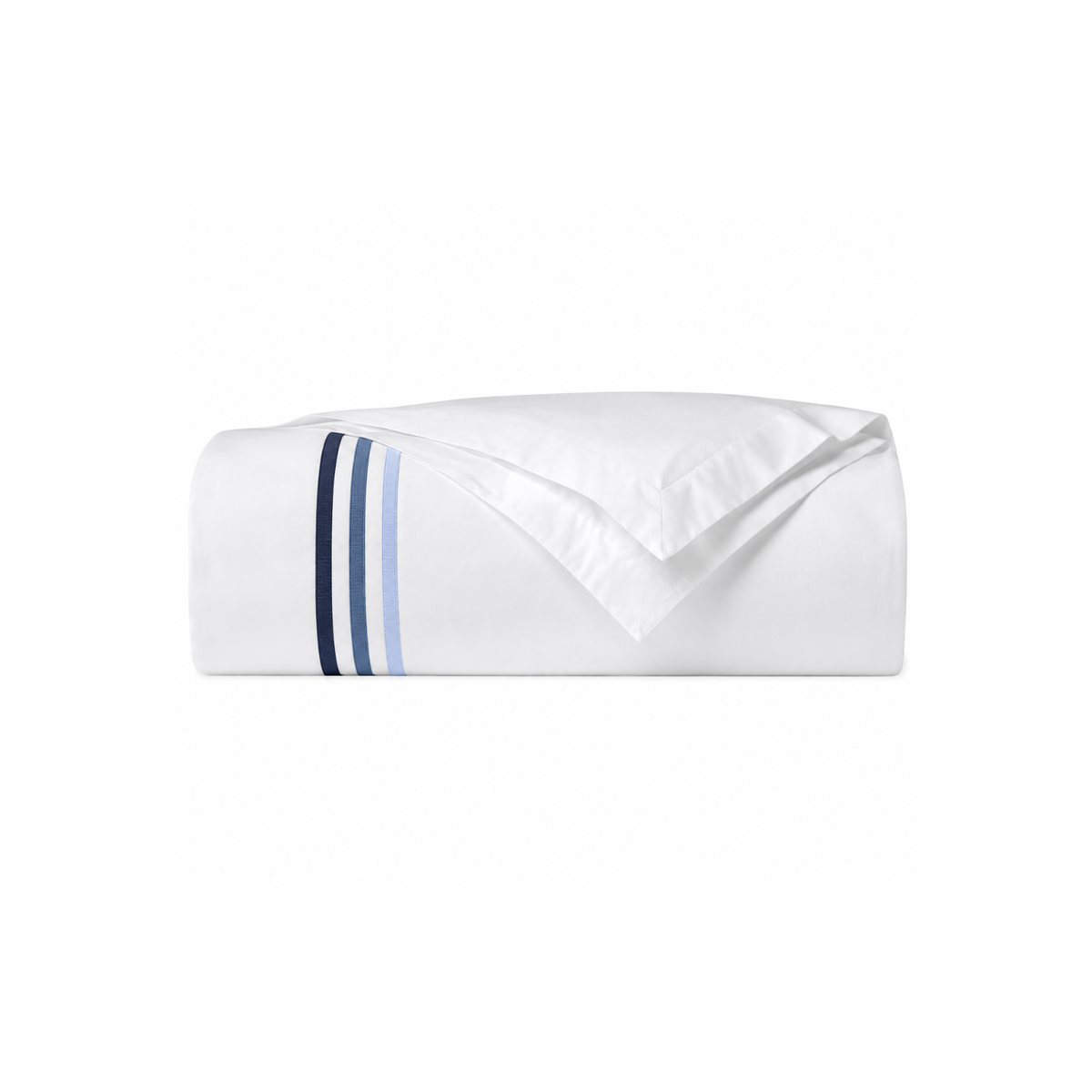 Monaco Luxury 400TC Cotton Duvet Set - Blue Embroidery