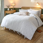The Eden Leaf Reversible Cotton Duvet Set