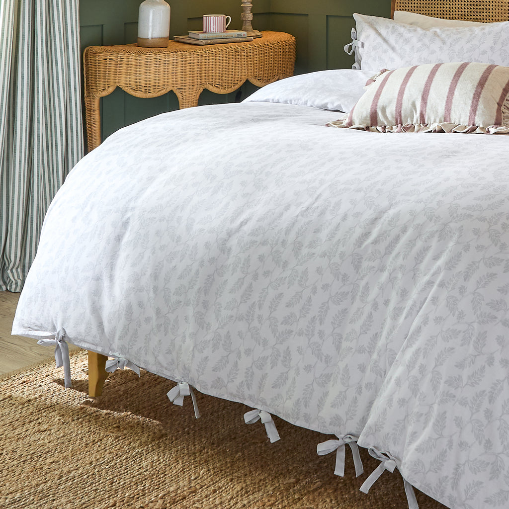 The Eden Leaf Reversible Cotton Duvet Set