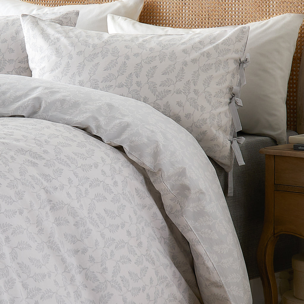 The Eden Leaf Reversible Cotton Duvet Set