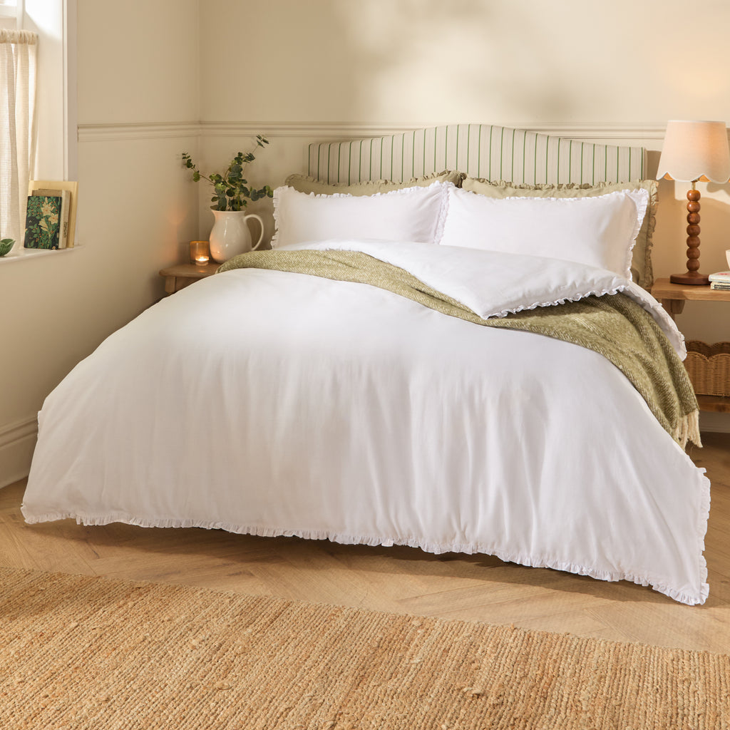 The Willow Ruffle Cotton Duvet Set
