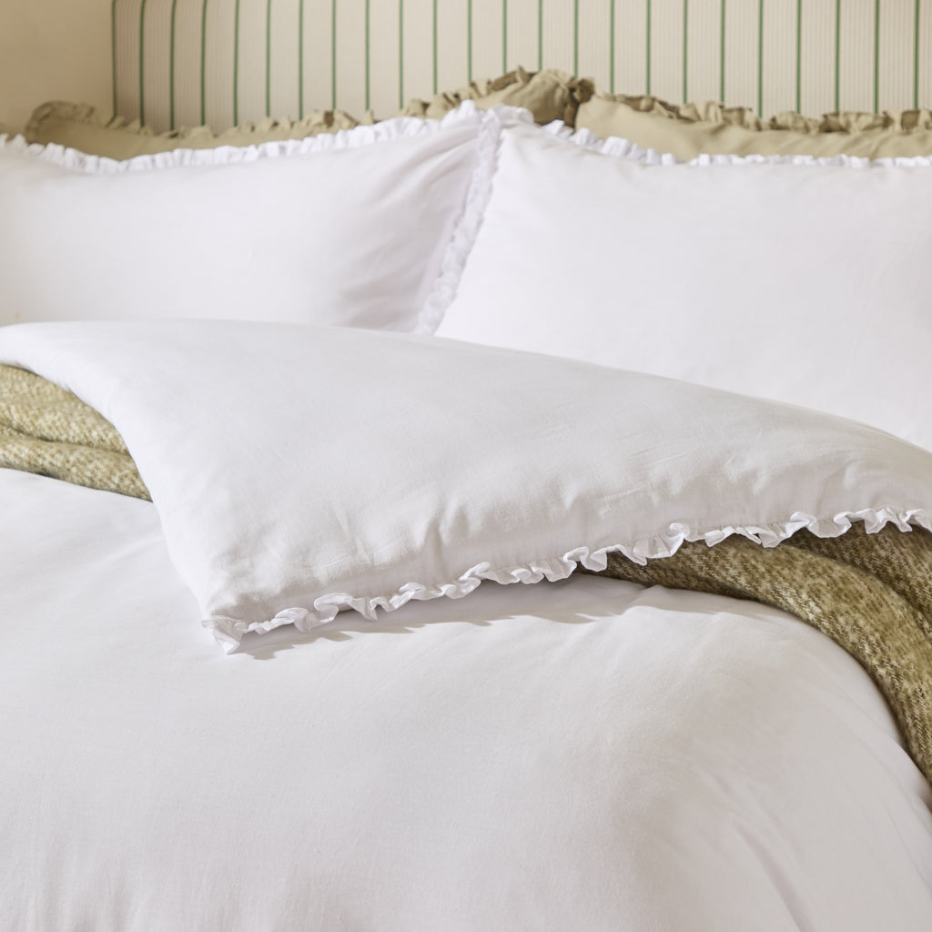 The Willow Ruffle Cotton Duvet Set