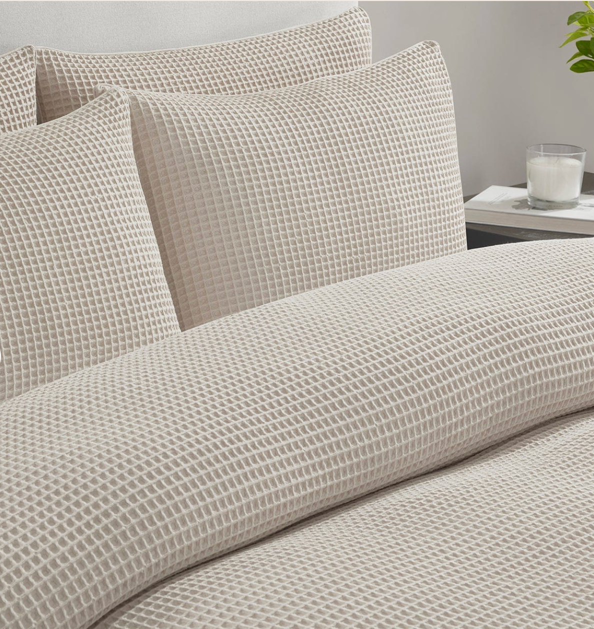 Mara Waffle Duvet Cover Set