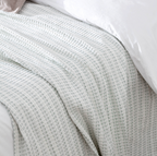 The Eira Waffle Throw — Eucalyptus