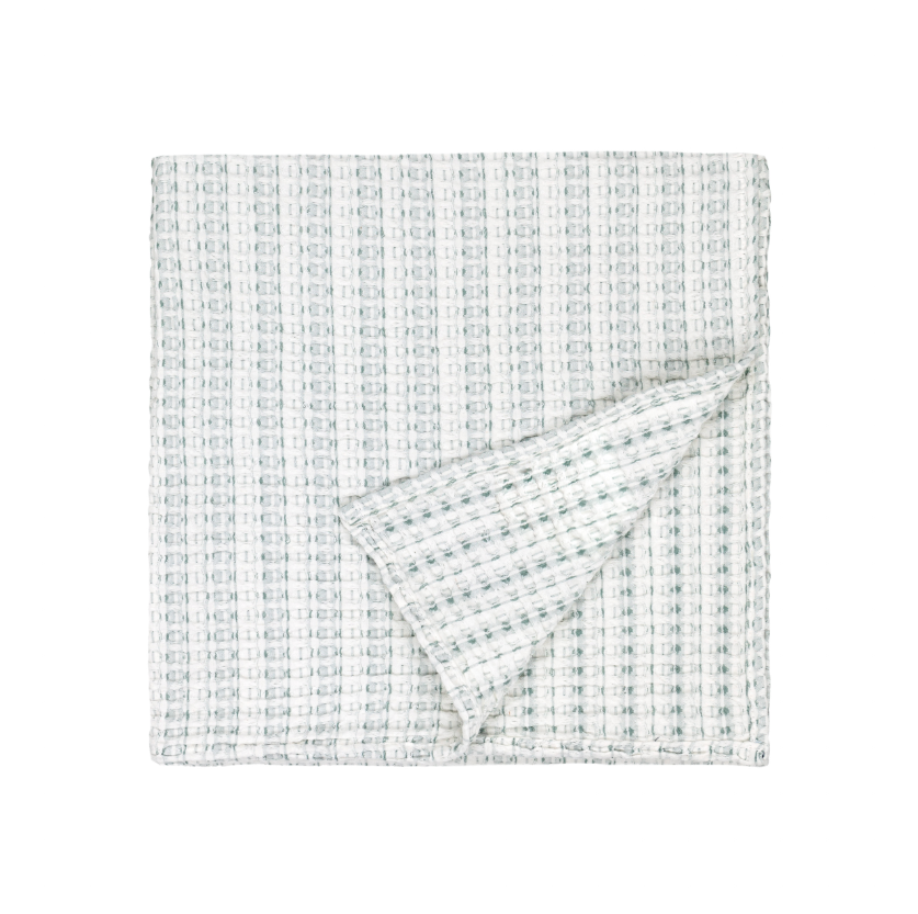 The Eira Waffle Throw — Eucalyptus