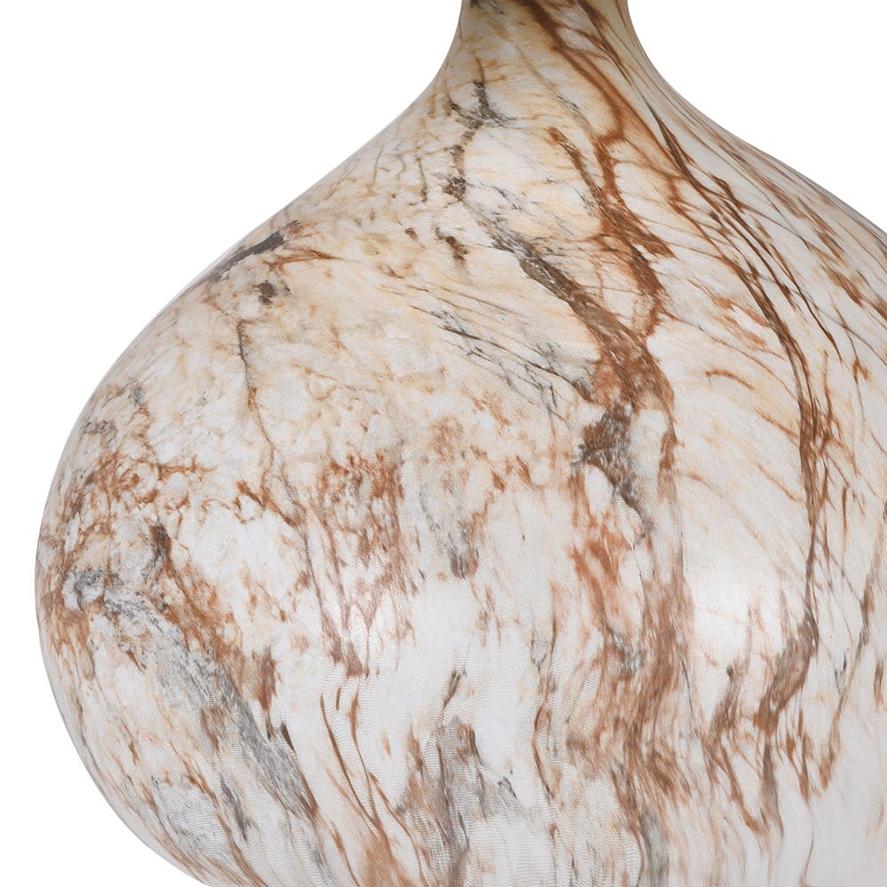 Marble-patterned vase on a white background