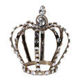 Decorative crown with gemstones on a white background