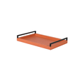 Ember Pebble Leather Decorative Tray