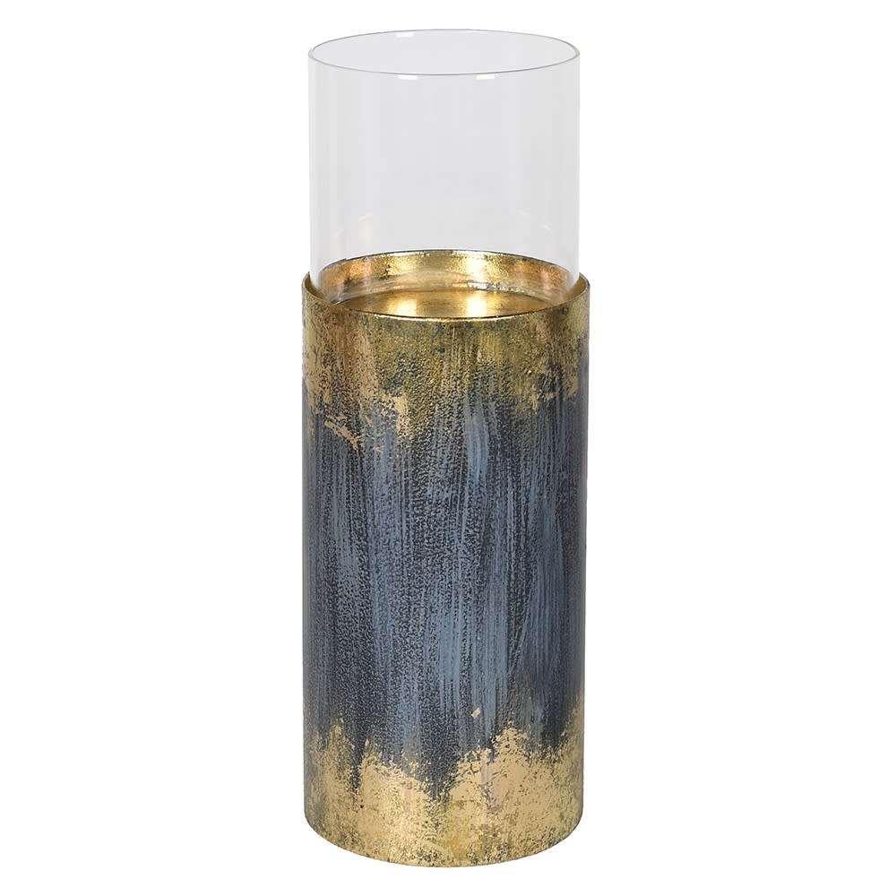 Gilt Antique Distressed Candle Holder