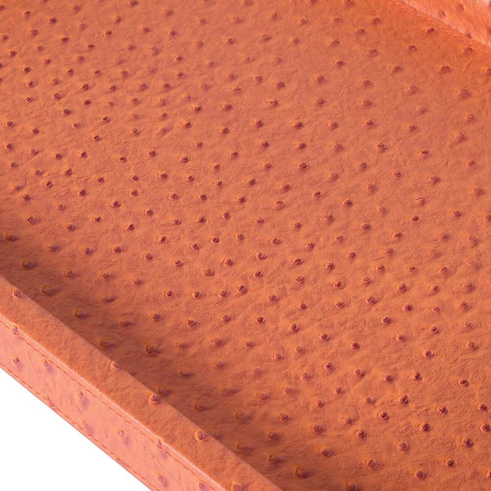 Ember Pebble Leather Decorative Tray