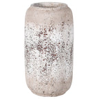 Textured ceramic vase on a white background